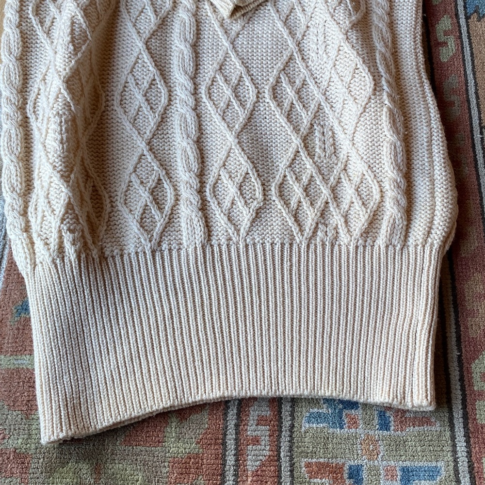 Benetton Cable Knit Sweater Dress - Vintage - Picture 4 of 5